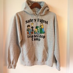 Vintage 90s Gildan Novelty Hoodie Gray S